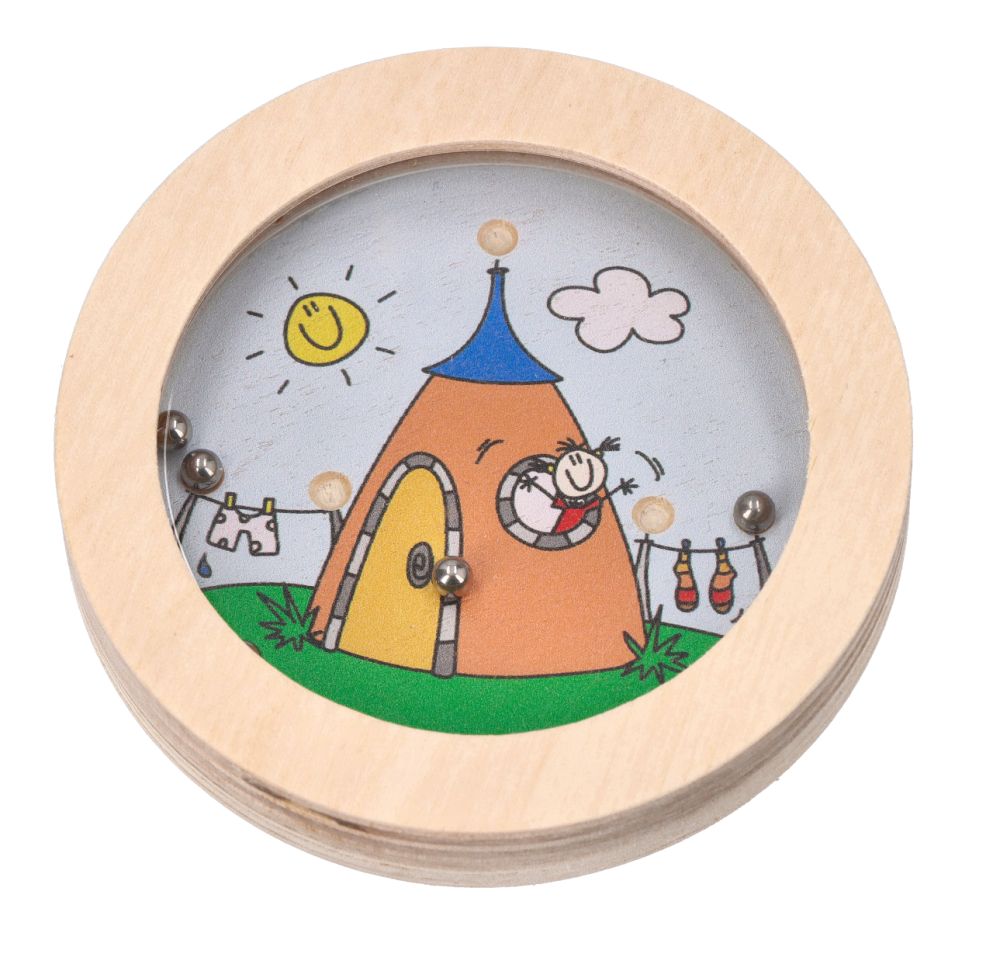 GOKI Gra zręcznościowa kuleczka do dołeczka Wesołe Ludziki - obrazek 3