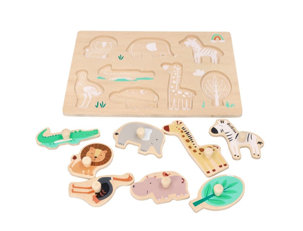 Drewniana układanka z uchwytami Safari - obrazek 5