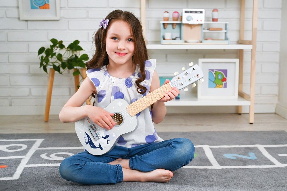 Gitara drewniana zwierzęta arktyczne - obrazek 6