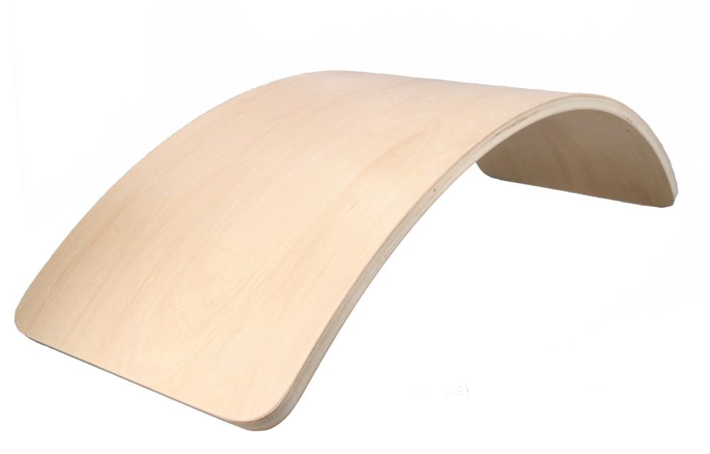 Balansująca deska półksiężyc z autkiem i naklejaną drogą - do 80kg - obrazek 3