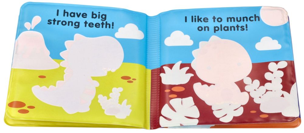 Magiczna kolorowa książeczka do kąpieli z Dinozaurami - obrazek 3