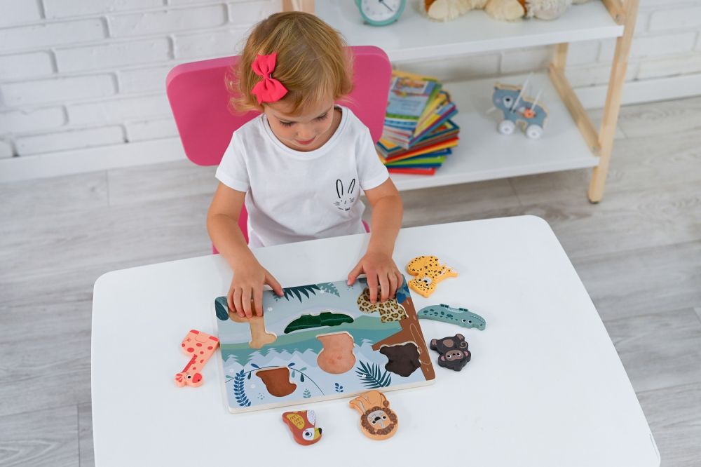 Układanka dotykowa 3D Zwierzęta z safari - obrazek 5