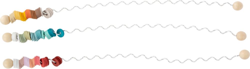 Kolorowa metalowa spiralka z krążkami - obrazek 6