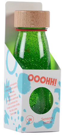 Petit Boum, Butelka sensoryczna FLOAT zielona - obrazek 3