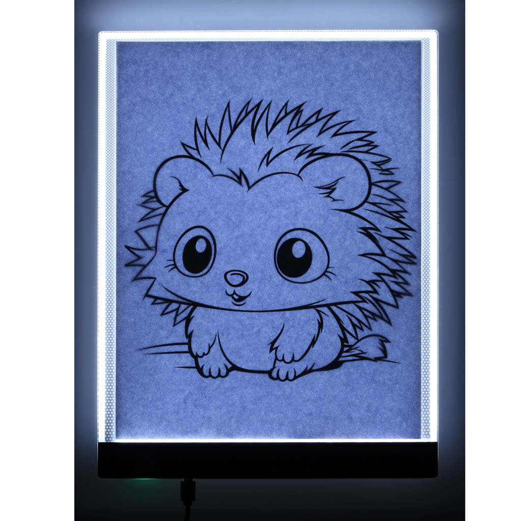 DESKA KREŚLARSKA TABLICA KALKA DO RYSOWANIA PODŚWIETLANA LED A4 - obrazek 2