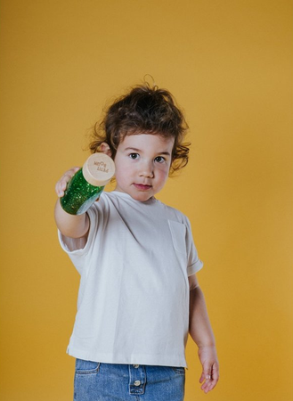 Petit Boum, Butelka sensoryczna FLOAT zielona - obrazek 4