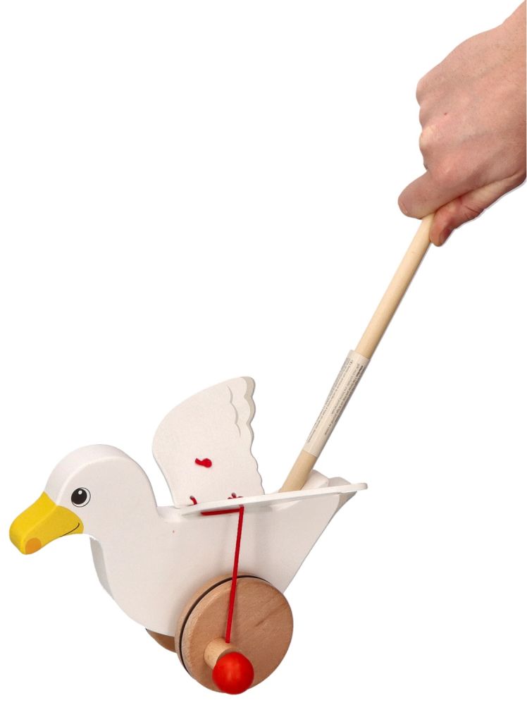 Drewniana Mewa Jonas do pchania - obrazek 5
