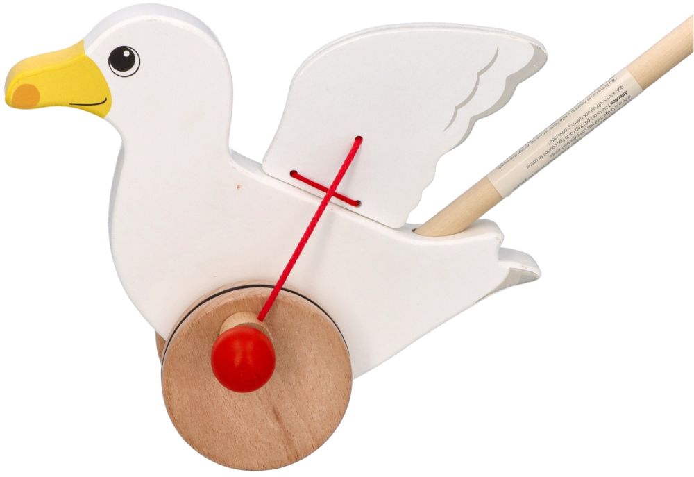 Drewniana Mewa Jonas do pchania - obrazek 6
