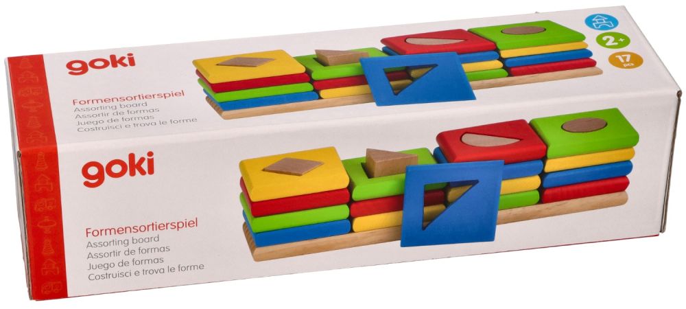 Drewniany sorter 4 kształty