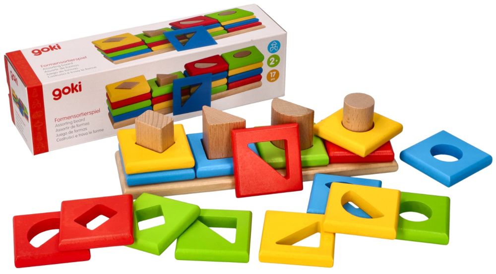 Drewniany sorter 4 kształty - obrazek 3
