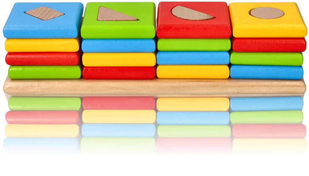 Drewniany sorter 4 kształty - obrazek 4