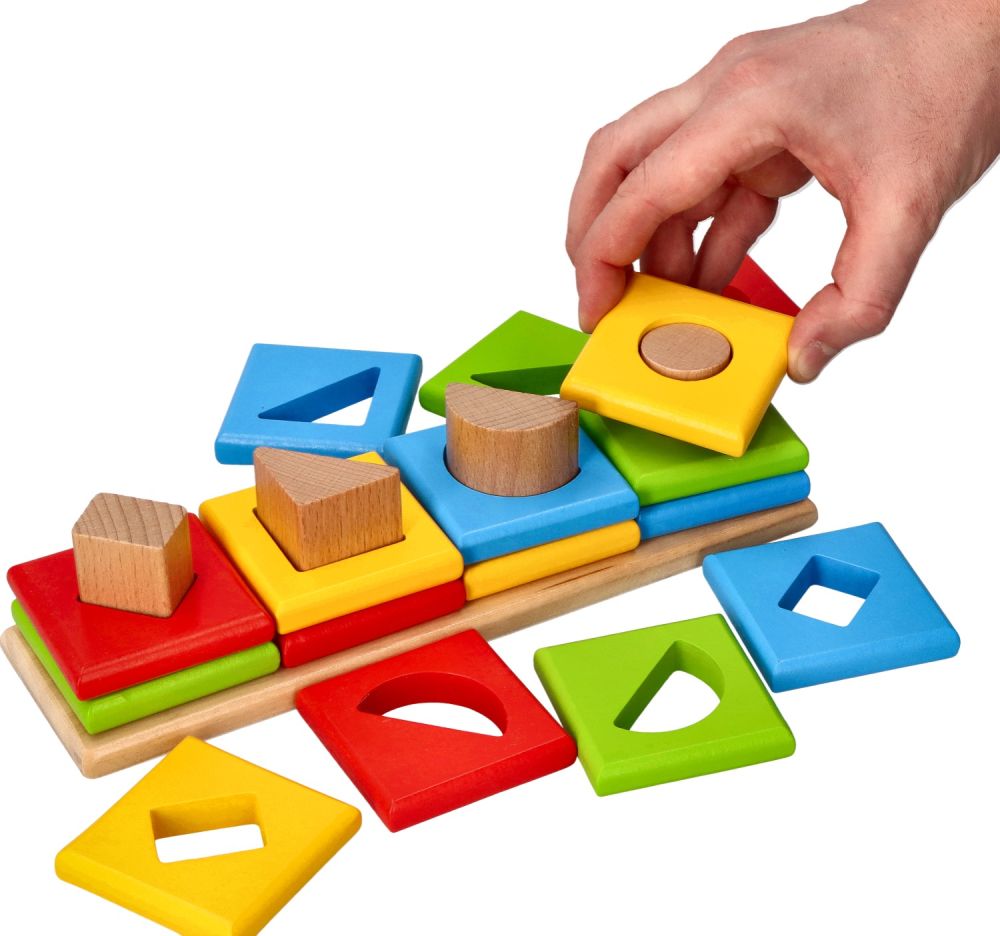 Drewniany sorter 4 kształty - obrazek 5