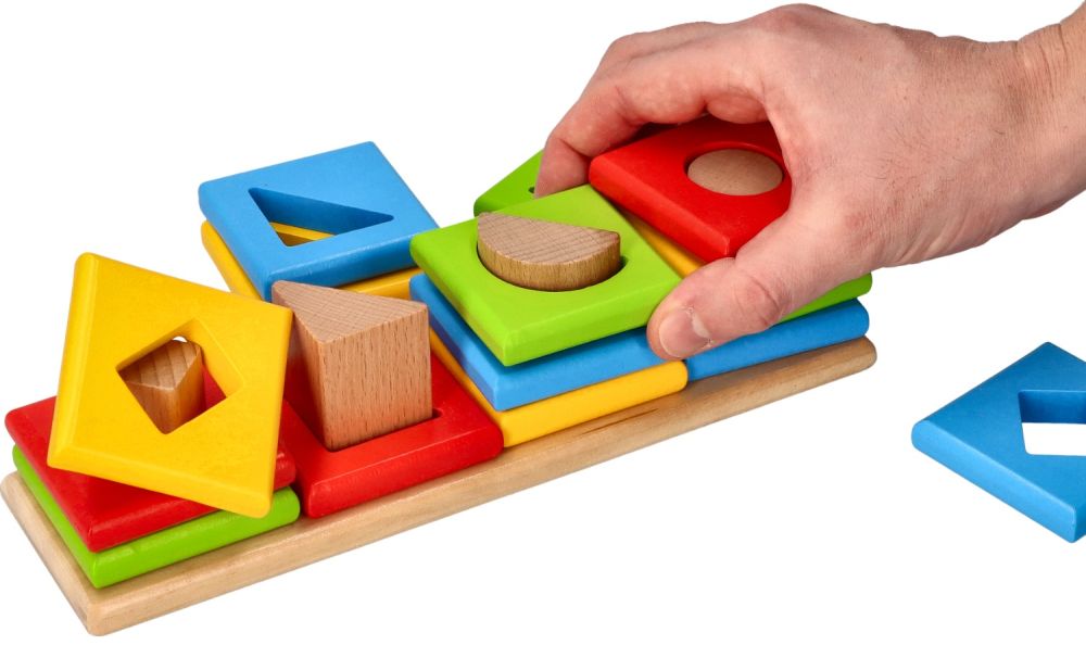 Drewniany sorter 4 kształty - obrazek 6