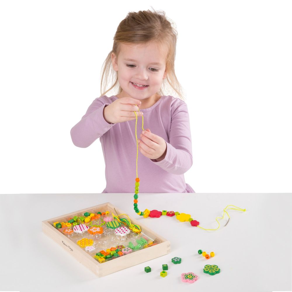 Zielony zestaw koralików Kwiatuszki - obrazek 4