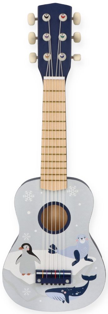 Gitara drewniana zwierzęta arktyczne - obrazek 4