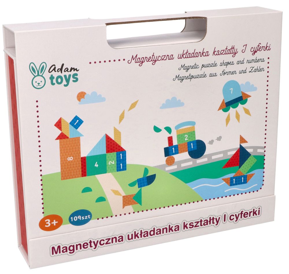 Układanka magnetyczna kształty i cyferki - obrazek 5