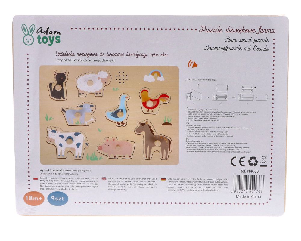 Puzzle dźwiękowe- farma - obrazek 3